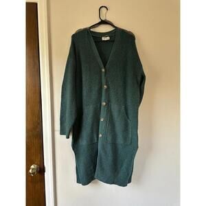 Ava & Viv Teal Long Women's Cardigan